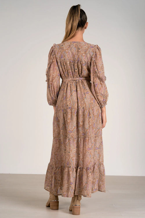 Fall Paisley Maxi Dress